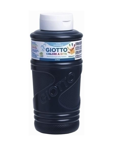 PINTURA de DEDOS GIOTTO 750 ml bote NEGRO