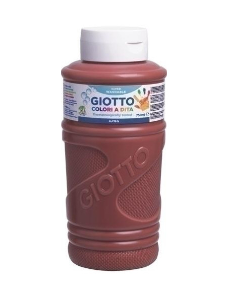 PINTURA de DEDOS GIOTTO 750 ml bote MARRON