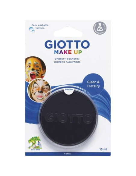 GIOTTO PINTURA FACIAL INDIVIDUAL UNISEX PARA NIÑOS 15ML NEGRO -BLISTER-