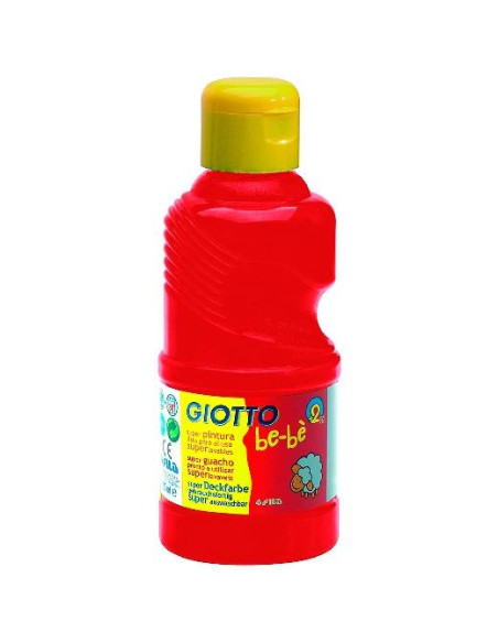 GIOTTO TÉMPERA BE-BÉ PARA NIÑOS ROJO BOTELLA 250ML