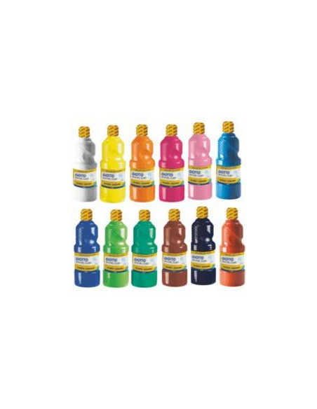 TEMPERA GIOTTO MAS LAVABLE LIQUIDA 1000 ml botella AZUL CIAN