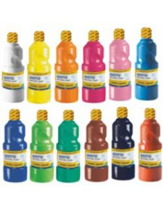 GIOTTO TÉMPERA ESCOLAR LAVABLE AZUL MARINO BOTELLA 1000 ML