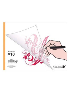 GOLDEN BLOC PAPEL VEGETAL ENCOLADO 10 HOJAS 70 GR 31X24CM