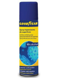 GOODYEAR SPRAY LIMPIADOR HIGIENIZANTE DE SUPERFICIES ALCOHOLICO 500ML