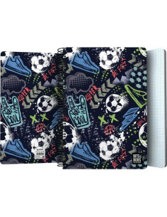 GRAFOPLÁS CUADERNO ESPIRAL FOLIO 80H 4X4MM 90GR TAPA PP BITS&BOBS MATCH