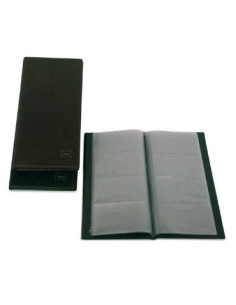 GRAFOPLÁS PORTATARJETAS AMERICANO BASIC 290X140MM PARA 160 TARJETAS DE 105X68MM PVC NEGRO