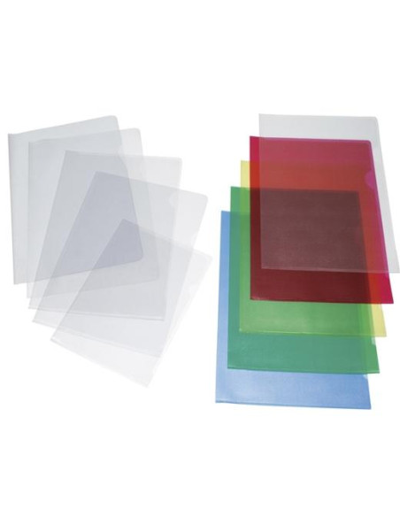 DOSIER ANGULO RECTO GRAFOPLAS PVC 150 A4 CRISTAL PAQUETE de 100