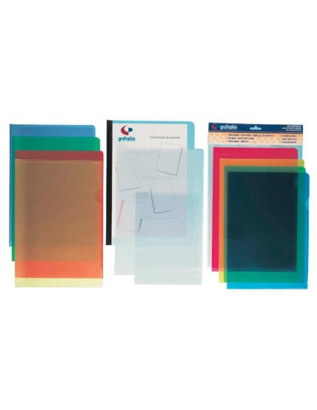 GRAFOPLAS DOSSIER UÑERO A4 POLIPROPILENO VERDE BOLSA -10UD-