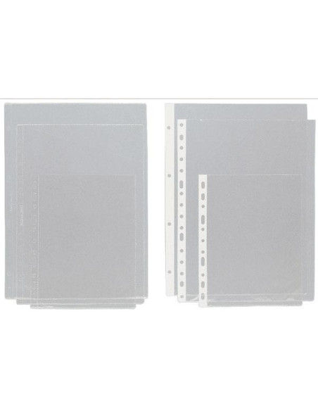 GRAFOPLAS FUNDAS PLANOS A4 MULTITALADRO 11 PVC TRANSPARENTE -100U-