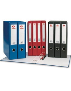 GRAFOPLÁS MÓDULO 4 CARPETAS POKF 2MM ANILLAS MIXTAS 2X25MM GRAFCOLOR FOLIO CTARJETERO NEGRO