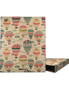 GRAFOPLÁS CARPETA ANILLAS MIXTAS 4X25 A4 KRAFT Y CARTÓN RECICLADO UNINATURE CAPADOCIA