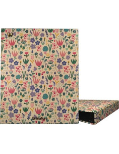 GRAFOPLÁS CARPETA ANILLAS MIXTAS 4X25 A4 KRAFT Y CARTÓN RECICLADO UNINATURE HOLANDA