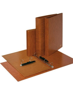 GRAFOPLÁS CARPETA ANILLAS MIXTAS 2 X 40MM FOLIO PVC CUERO VIEJO