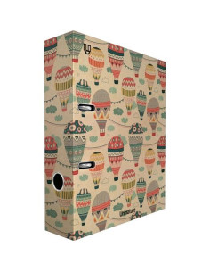 GRAFOPLÁS ARCHIVADOR PALANCA 65MM A4 KRAFT Y CARTÓN RECICLADO UNINATURE CAPADOCIA