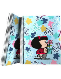 GRAFOPLÁS CARPETA 30 FUNDAS ESPIRAL MAXIPLÁS A4 CSOBRE CIERRE CGOMA MAFALDA 24 LIVELY