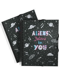 GRAFOPLÁS CARPETA 30 FUNDAS MAXIPLAS DIN-A4 EC3PP ALIENS