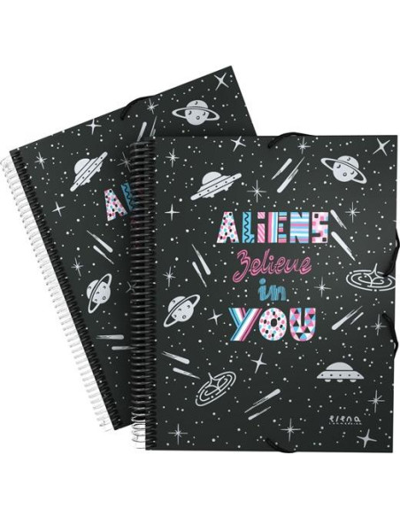 GRAFOPLÁS CARPETA 30 FUNDAS MAXIPLAS DIN-A4 EC3PP ALIENS