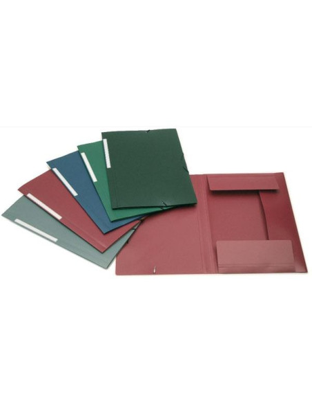 GRAFOPLÁS CARPETA POLYGRAF 3 SOLAPAS Y CIERRE CON GOMA PP SEMI-RÍGIDO FOLIO VERDE