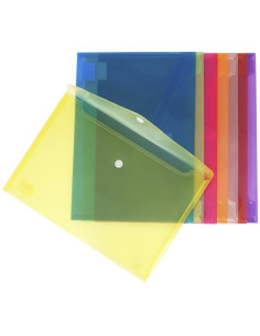 GRAFOPLÁS SOBRE VELCRO ECOPLÁS FOLIO POLIPROPILENO TRANSLÚCIDO AZUL