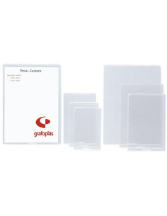 GRAFOPLAS FUNDAS PVC TRANSAPARENTES 100 MICRAS FOLIO PAQUETE -100U-