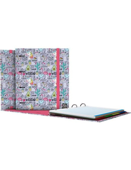 GRAFOPLÁS CARPEBOOK ANILLAS 4D35MM RECAMBIO 100H 5X5 FY3FORRADO DIN-A4 FANTASY