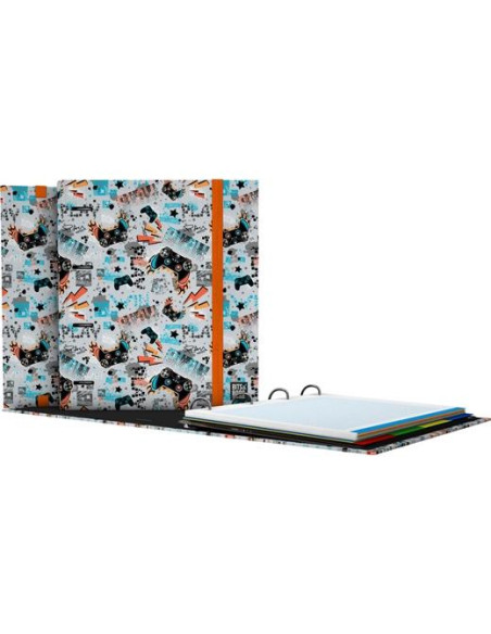 GRAFOPLÁS CARPEBOOK ANILLAS 4D35MM RECAMBIO 100H 5X5 PL3FORRADO DIN-A4 PLAY