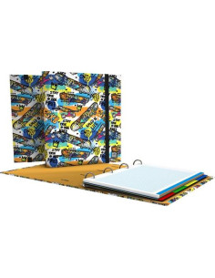 GRAFOPLÁS CARPEBOOK ANILLAS 4D35MM RECAMBIO 100H 5X5 DIN-A4 ST3FORRADO STREET