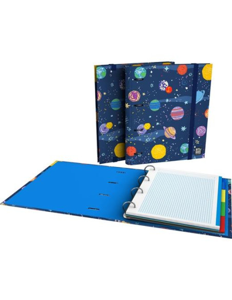 GRAFOPLÁS CARPETA ANILLAS 4X35MM CARPEBOOK CARTÓN FORRADO A4 CRECAMBIO 100H 5X5 FSC BITS&BOBS 24 SPACE