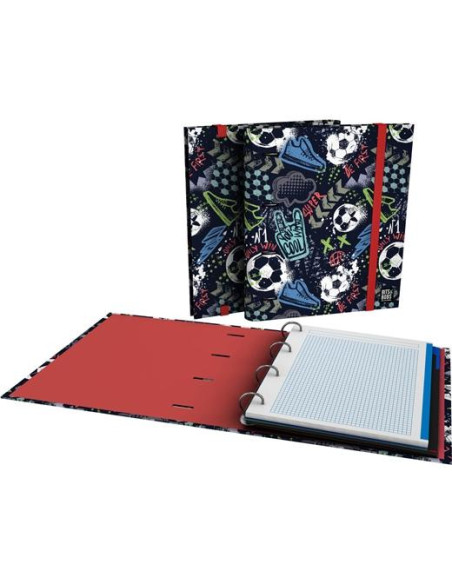 GRAFOPLÁS CARPETA ANILLAS MIXTAS 4X35 CARPEBOOK A4 CRECAMBIO 90H 5X5 90GR CARTÓN FORRADO BITS&BOBS MATCH