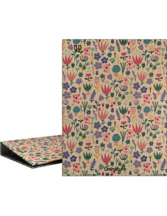 GRAFOPLÁS CARPETA ANILLAS 4X20 A5 KRAFT Y CARTÓN RECICLADO UNINATURE HOLANDA