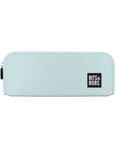 GRAFOPLÁS PORTATODO DE SILICONA BITS&BOBS AZUL PASTEL GLITTER