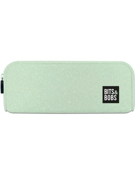 GRAFOPLÁS PORTATODO DE SILICONA BITS&BOBS VERDE PASTEL GLITTER