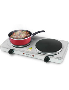 GRUNKEL HORNILLO ELECTRICO DOBLE EN ACERO INOX 2500W