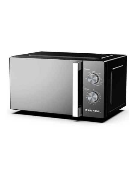 GRUNKEL MICROONDAS CON GRILL 800W 20L NEGRO