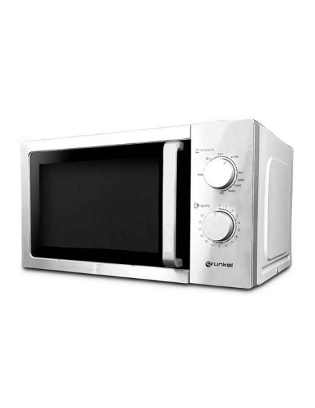 GRUNKEL MICROONDAS CON GRILL 700W 20L METALIZADOCON 5 NIVELES DE POTENCIA