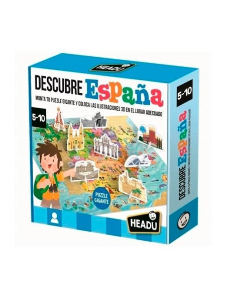 HEADU JUEGO EDUCATIVO DESCUBRE ESPAÑA STEM 5-10 AÑOS