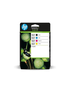 HP TINTA BK C  M  Y OFFICEJET PRO 9110B 9120 AIO 9120B AIO 9130 ALL-IN-ONE 9130B AIO 9110B 9700 9700E SERIES - N 937 PACK 4