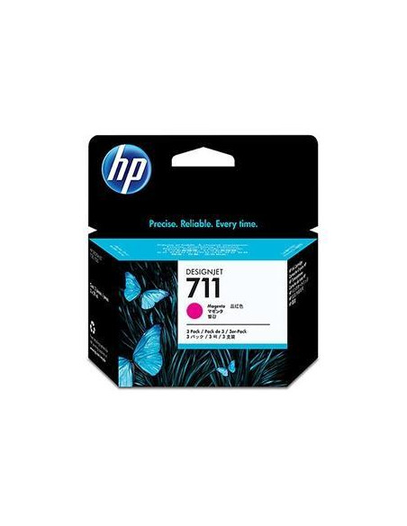 HP TINTA MAGENTA DESIGNJET T120T520 - N 711 PACK 3
