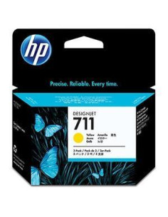 HP TINTA AMARILLO DESIGNJET T120T520 - N711 PACK 3