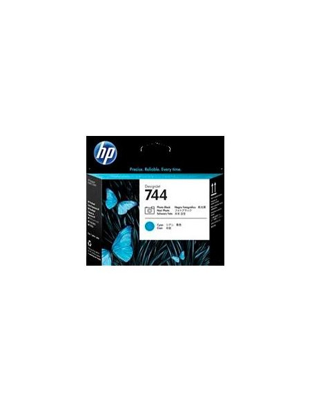 CABEZAL INKJET HP F9J86A N744 DESINGJET NEGRO FOTO y CIAN