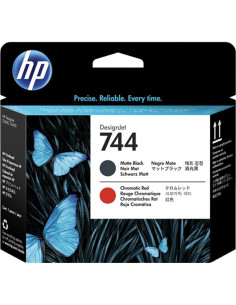 HP CABEZAL NEGRO MATE Y ROJO DESIGNJET 744