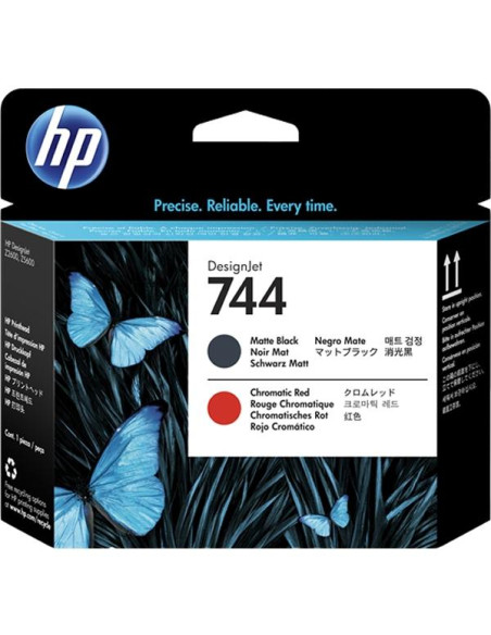 CABEZAL INKJET HP F9J88A N744 DESINGJET NEGRO MATE y ROJO
