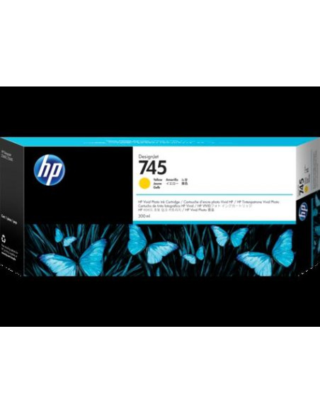 CARTUCHO INKJET HP F9K02A N745 DESIGNJET Z26005600 AMARILLO 300 ML