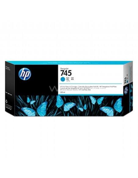 CARTUCHO INKJET HP F9K03A N745 DESIGNJET Z26005600 CIAN 300 ML