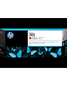 HP TINTA ROJO CROMATICO DESIGNJET 745 *ALTA CAPACIDAD*