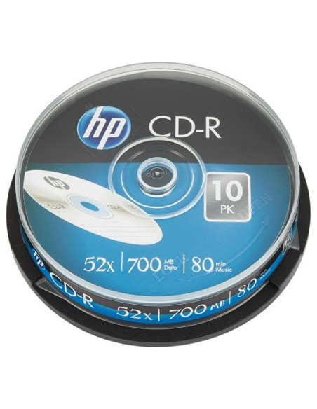 HP CD-R  700MB 52X TARRINA DE 10 UNIDADES