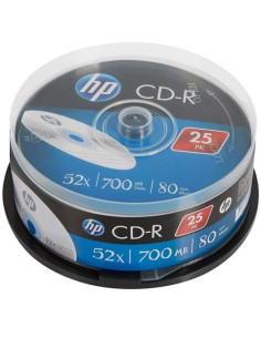 HP CD-R  700MB 52X TARRINA DE 25 UNIDADES