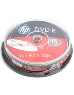 HEWLETT PACKARD HP DVD-R 47GB 16X  TARRINA DE 10 UNIDADES