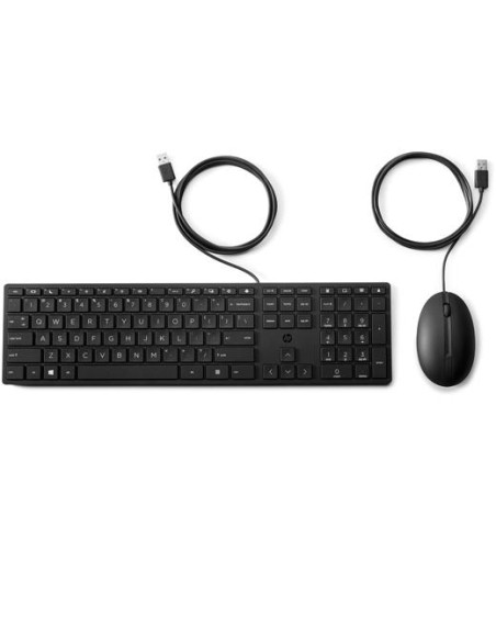 HP COMBO TECLADO Y RATÓN 320MK CABLE USB NEGRO