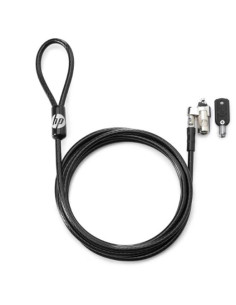 HP CABLE DE SEGURIDAD CON LLAVE PARA PORTÁTIL DE 10MM NEGRO
